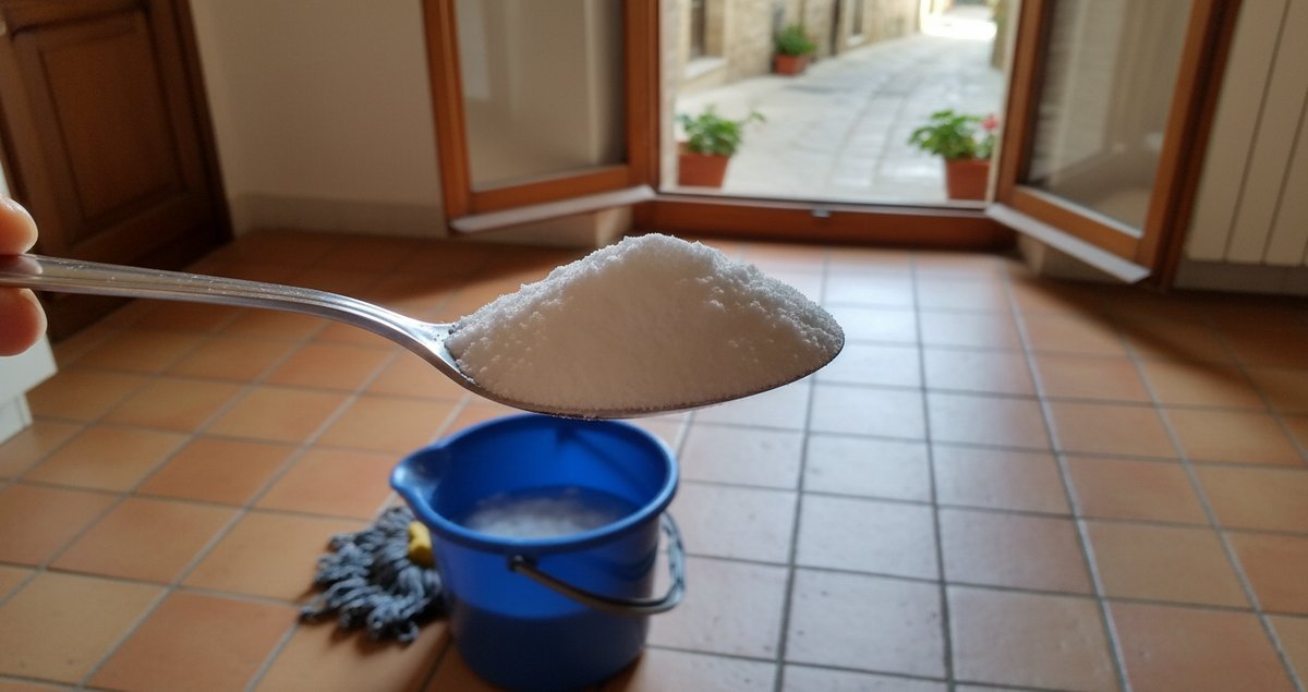 un-cucchiaino-bicarbonato-mocio-piastrelle-appena-posate