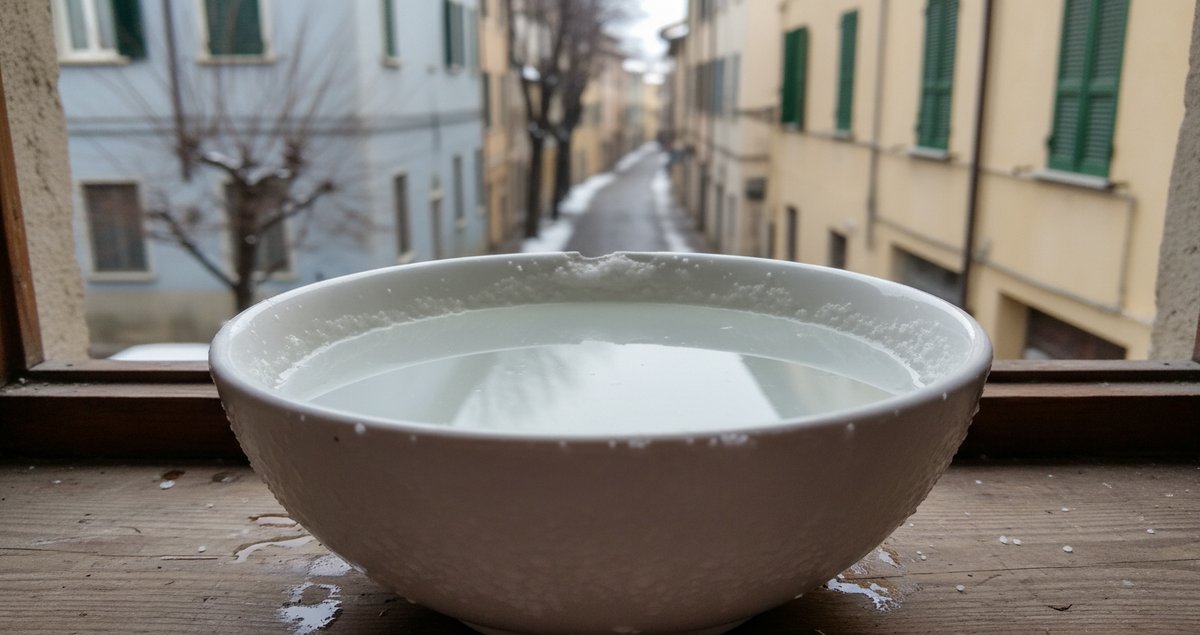 ciotola-acqua-salata-condensa-finestra-inverno